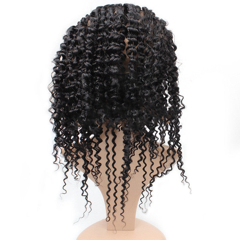 Wig hair curtain Brazil real hair 22 inches of natural black