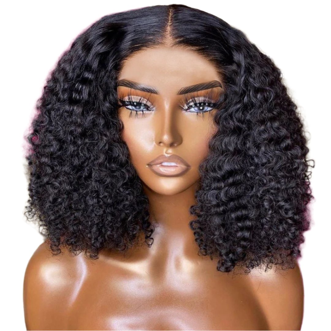 Queen Short Bob Wig Jerry Curly Human Hair